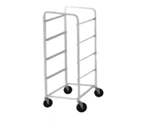 Advance Tabco Full-Height Aluminum Lug Cart, 6-Lug Capacity, Open Sides
