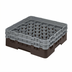 Thumbnail image #2 for Cambro Camrack® Full-Size 30-Compartment Brown Glass Rack with 2 Extenders