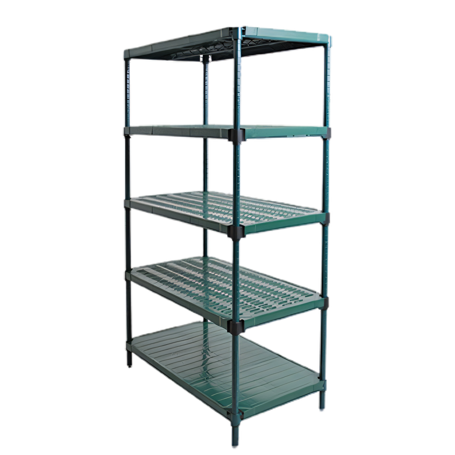 Product image #1 for Eagle QuadPLUS 5-Tier Stationary Starter Wire Shelving Unit, 48 x 18 x 74 Inches, Hybrid Epoxy Finish