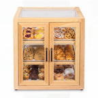 Thumbnail image #1 for Koolmore KM-BDW-21ESL Artisan Wooden Bakery Display Case, 3.1 cu. ft., Countertop, 21"W x 21"L x 21.75"H, (2) tempered glass shelves, (2) swing glass