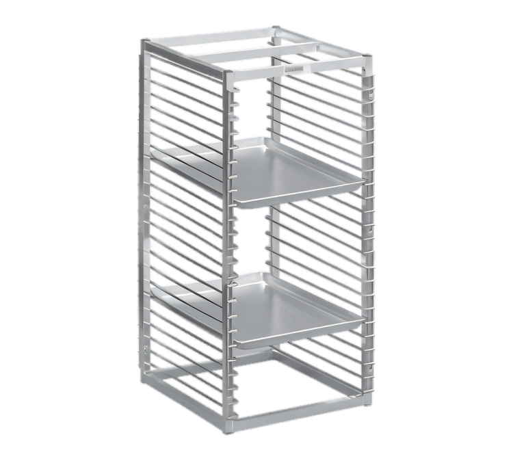 Product image #1 for Stainless Steel End-Load Reach-In Bun Pan Rack with Wire Slides, 29 Pan Capacity