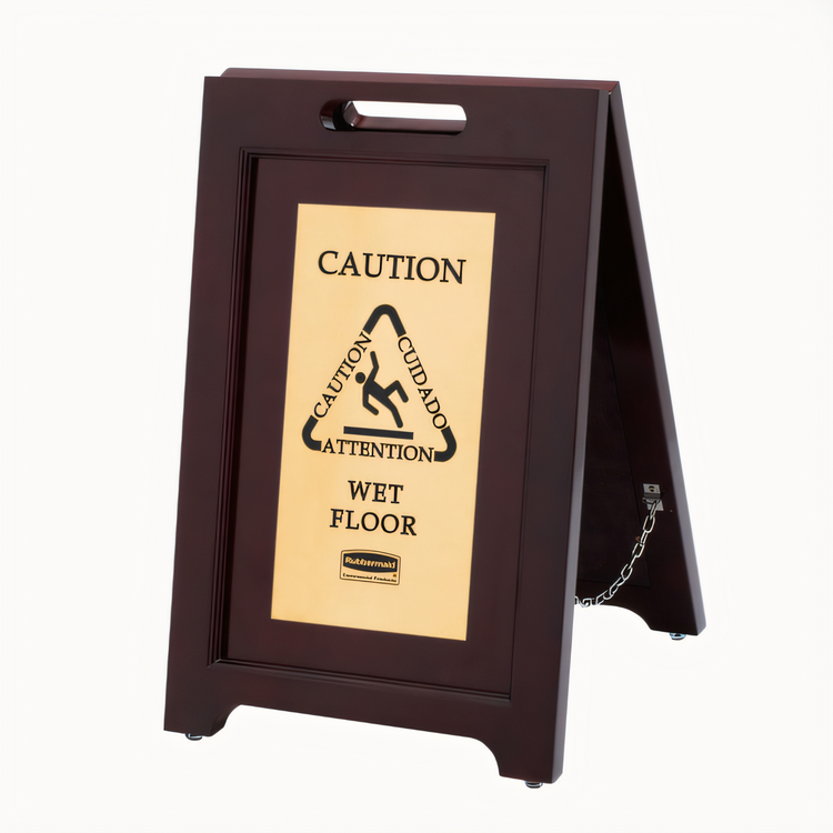 Product image #1 for Rubbermaid Commercial Products Executive 2-Sided Multi-Lingual Caution A-Frame Floor Sign