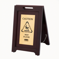 Rubbermaid Commercial Products Executive 2-Sided Multi-Lingual Caution A-Frame Floor Sign