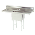 Thumbnail image #1 for Advance Tabco 1-Compartment Fabricated Sink with Left and Right Drainboards, 16 x 20 x 14-In Bowl