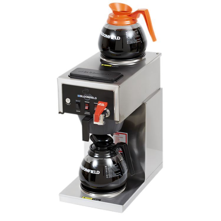 Product image #1 for Bloomfield Koffee King Automatic Fill Low-Profile Decanter Coffee Brewer with Hot Water Faucet, 2 Warmers, 120V