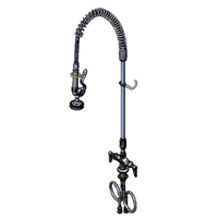 T&S Brass EasyInstall Single-Hole Deck-Mount Pre-Rinse Unit with Vacuum Breaker and 44-Inch Hose