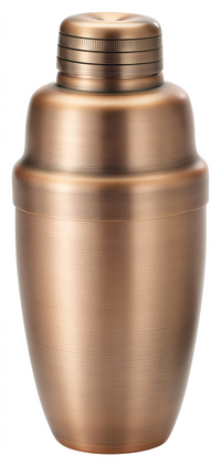 After 5 16 oz 3-Piece Heavyweight Stainless Steel Cocktail Shaker Set, Antique Copper Finish