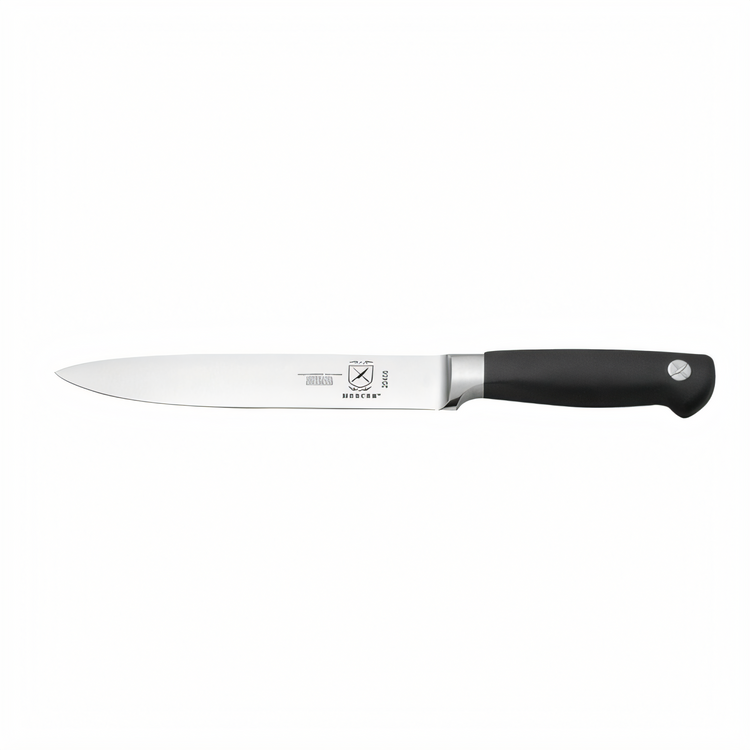 Product image #1 for Mercer Culinary Genesis 8-Inch Precision-Forged Carving Knife with Black Santoprene Handle