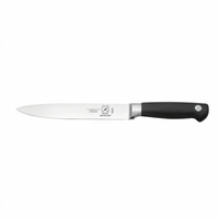 Mercer Culinary Genesis 8-Inch Precision-Forged Carving Knife with Black Santoprene Handle