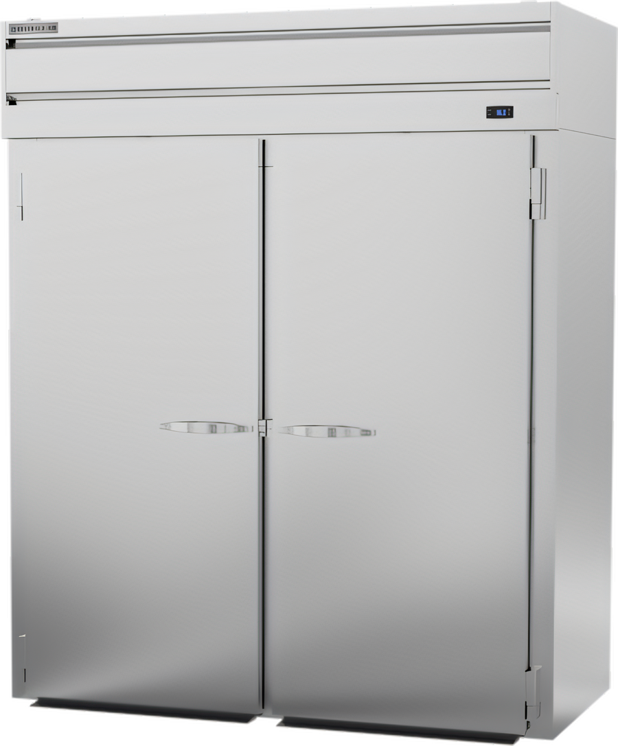 Product image #1 for Beverage-Air P-Series 2-Section Roll-In Refrigerator, Top-Mount Self-Contained, 70.84 Cu. Ft., Solid Doors