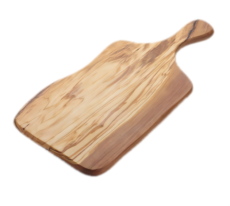 Product image #1 for American Metalcraft Olive Wood Free-Form Serving Board with Handle, 17-3/8 x 7-3/4 Inches