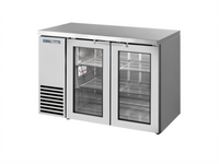 48-Inch Two-Section Self-Contained Back Bar Cooler with Glass Hinged Doors
