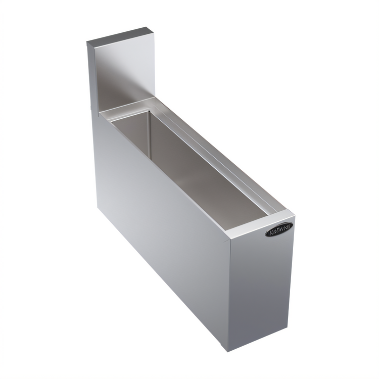 Product image #1 for Krowne Royal Series 6-Inch Wide x 24-Inch Deep Insulated Underbar Bottle Storage and Ice Bin, 24-Lb Capacity