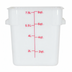 Thumbnail image #1 for 8 Quart Square White Polypropylene Food Storage Container