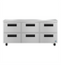 Thumbnail image #1 for Hoshizaki Steelheart 72-Inch Low-Profile Three-Section Undercounter Refrigerator with Six Drawers