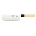 Thumbnail image #1 for Mercer Culinary Asian Collection 7-Inch Nakiri Vegetable Knife, High-Carbon Steel, Stamped Blade, Santoprene Handle