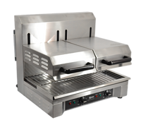 Omcan Quartz Adjustable Double Countertop Electric Salamander Broiler, 23.3-Inch Wide