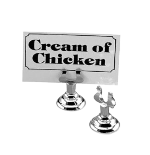 Product image #1 for Stainless Steel Weighted Tabletop Menu Card Holder Clip