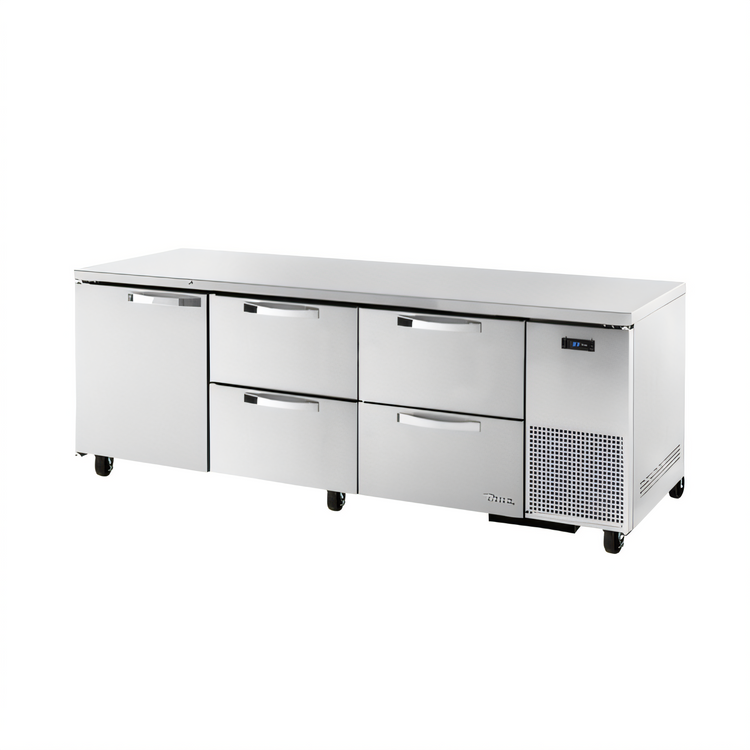 Product image #1 for True SPEC Series Deep Undercounter Refrigerator, 93.25-Inch Wide, 1 Door and 4 Drawers