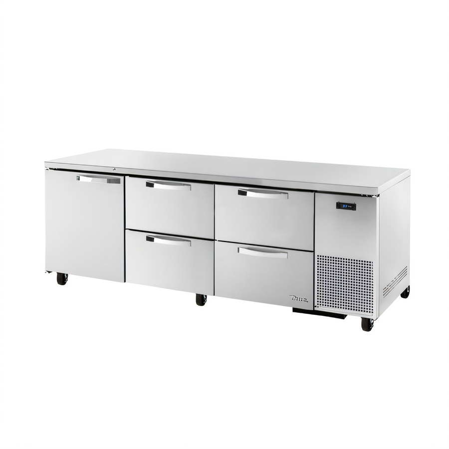 Product image #1 for True SPEC Series Deep Undercounter Refrigerator, 93.25-Inch Wide, 1 Door and 4 Drawers