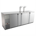 Thumbnail image #1 for Pro-Line E-Series Three-Section 5-Keg Direct Draw Draft Beer Cooler, Stainless Steel, 95-1/2 Inch W, 4 Faucets