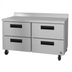 Thumbnail image #1 for Hoshizaki Steelheart 60-Inch Two-Section Worktop Refrigerator with 4 Drawers, 15.1 Cu. Ft.