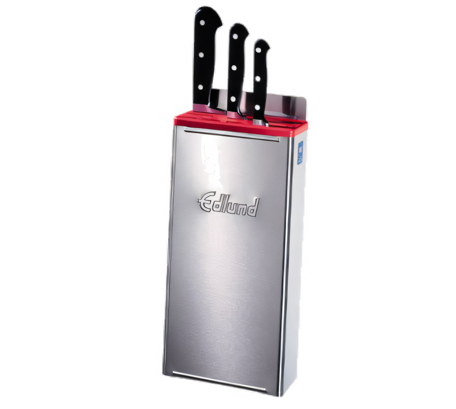 Product image #1 for Edlund KR-50R Color-Coded Knife Rack with Red Insert, 12-Inch Skirt and Stainless Steel Back Plate