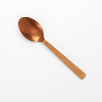 American Metalcraft Vintage Hammered Bronze Solid Serving Spoon, 10 Inch
