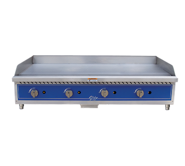 Product image #1 for 48-Inch Gas Countertop Griddle with 1-Inch Polished Plate, 120,000 BTU