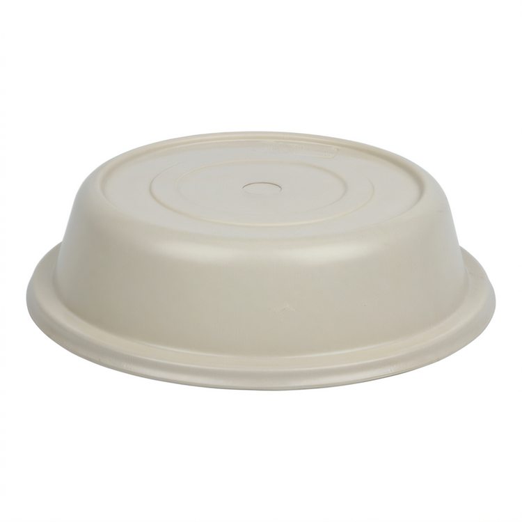 Product image #1 for Cambro Versa Camcover 8-1/4-Inch Round Fiberglass Plate Cover, Ivory, No Vent Hole