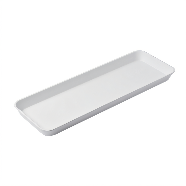 Product image #1 for American Metalcraft Endurance White Melamine Rectangular Market Tray, 270 oz., 29-3/4 x 10-1/2 x 2 Inch
