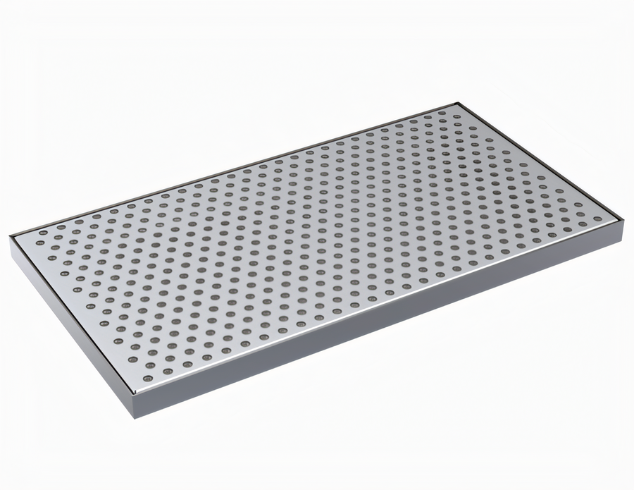 Product image #1 for Krowne 15" x 8" Brushed Stainless Steel Drip Tray