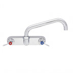 Thumbnail image #1 for Fisher 5212 3/4-Inch Wall-Mount Commercial Faucet, 8-Inch Adjustable Centers, 10-Inch Swing Spout, Lever Handles, Low Lead