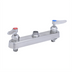 Thumbnail image #1 for EverSteel Stainless Steel 8-Inch Centers Deck Mount Workboard Mixing Faucet with Swivel Outlet, Less Nozzle