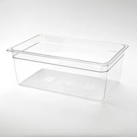 American Metalcraft Full-Size Clear Polycarbonate Beverage Tub Insert