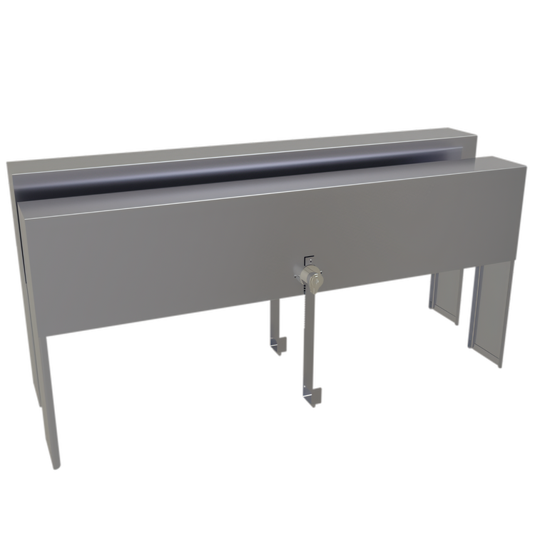 Product image #1 for Glastender 27-Inch Double Speed Rail Locking Cover, Stainless Steel