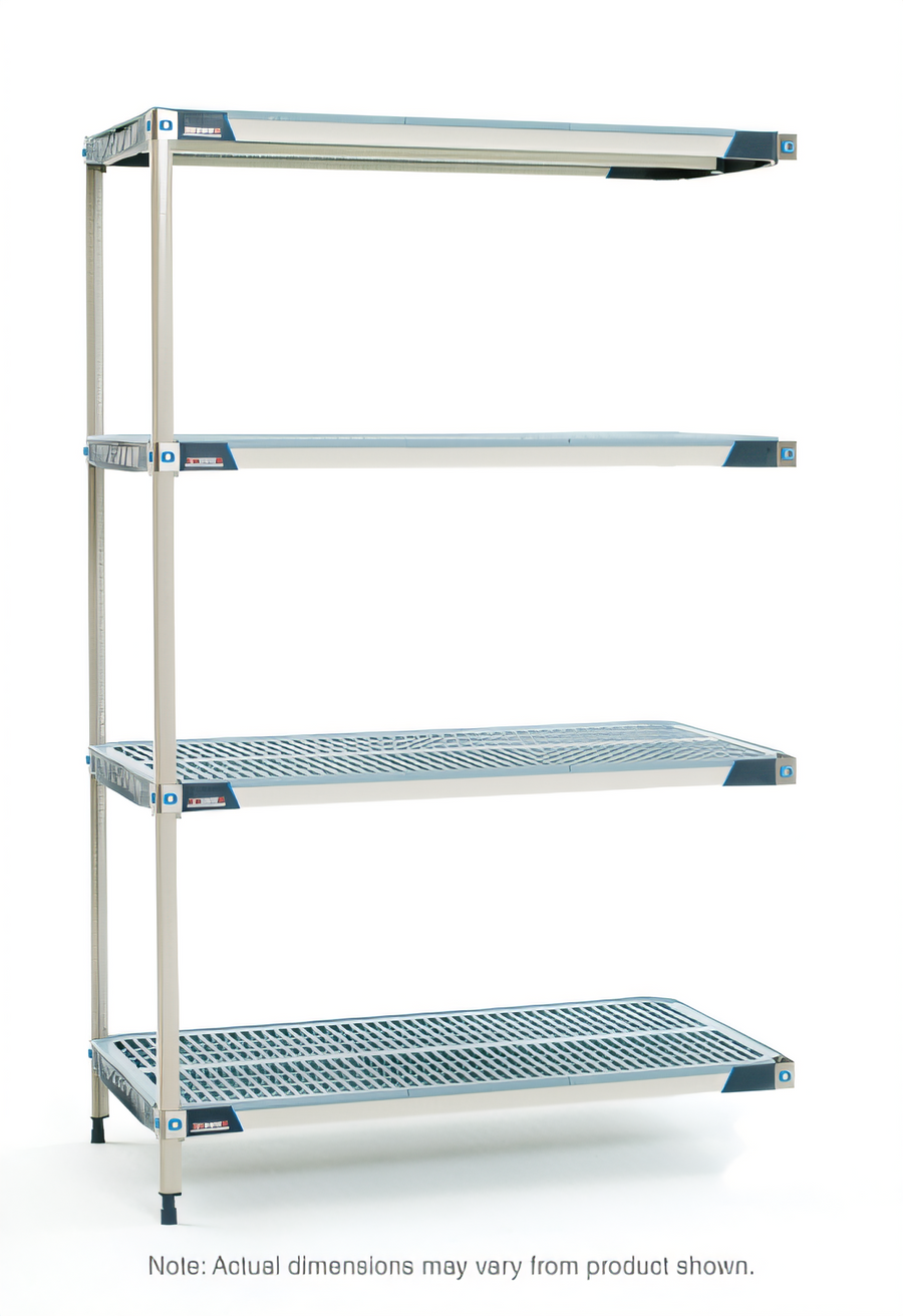 Product image #1 for MetroMax i 72-Inch Wide x 24-Inch Deep x 63-Inch High 4-Shelf Add-On Polymer Shelving Unit