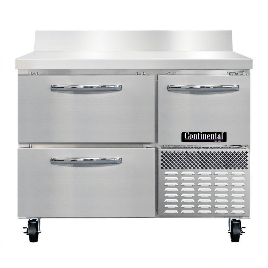 Product image #1 for Continental Refrigerator FA43SNBS-D 43-Inch Shallow Depth Worktop Freezer with Drawers and Door