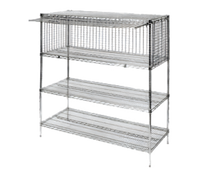 Metro Super Erecta Stainless Steel Security Module with Door and Panels, 30W x 24D x 20H