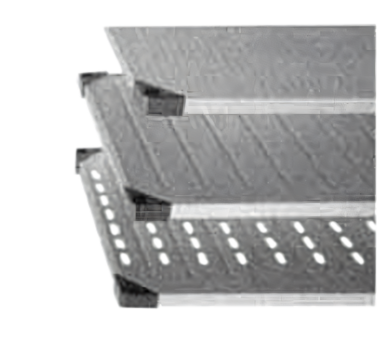 Product image #1 for Metro Super Erecta 48" x 18" Louvered Embossed Stainless Steel Shelf with Ship's Edge
