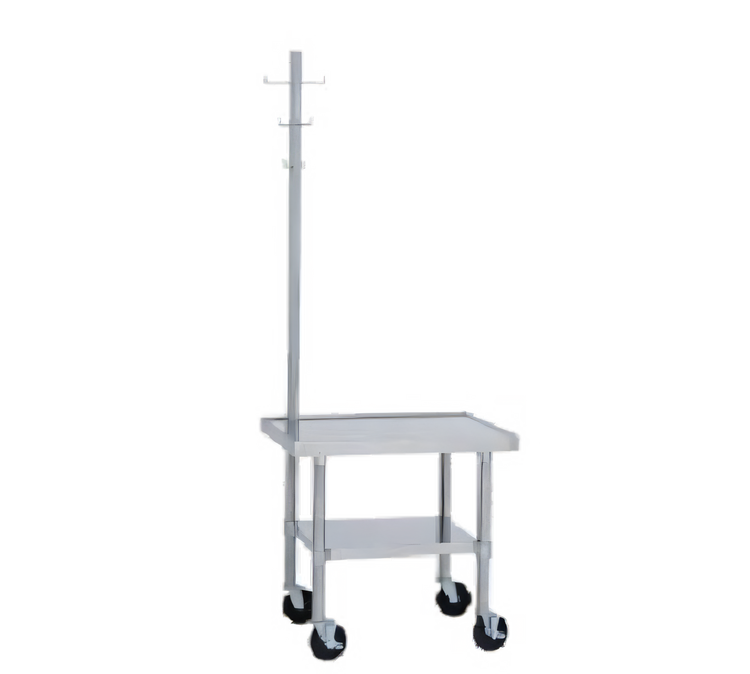 Product image #1 for Duke 30" x 30" Stainless Steel Mixer Stand with Adjustable Undershelf