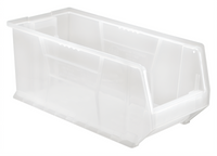 Quantum Hulk 24-Inch Clear Stackable Polypropylene Storage Bin