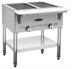 Thumbnail image #1 for Serv-Ware 2-Bay Natural Gas Open Well Steam Table with Stainless Steel Open Base