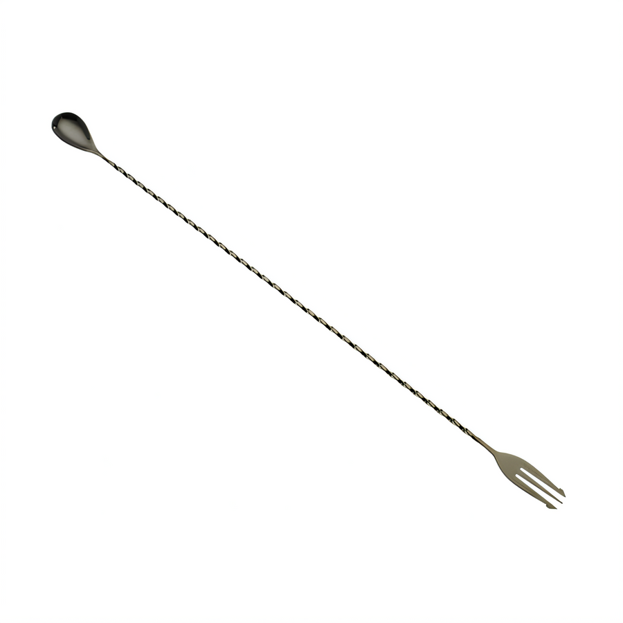 Product image #1 for Barfly 19-5/8-Inch Gun Metal Black Bar Spoon with 3-Tine Fork End