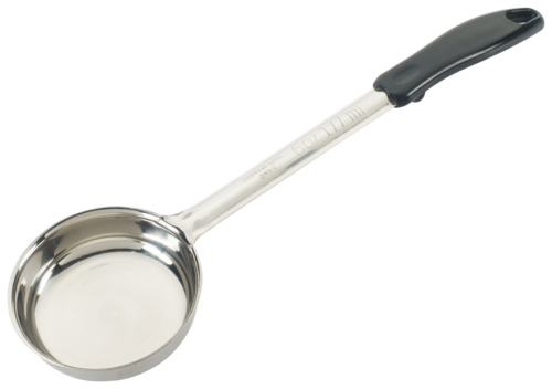 Product image #2 for Winco 6 oz One-Piece Solid Stainless Steel Food Portioner with Black Handle