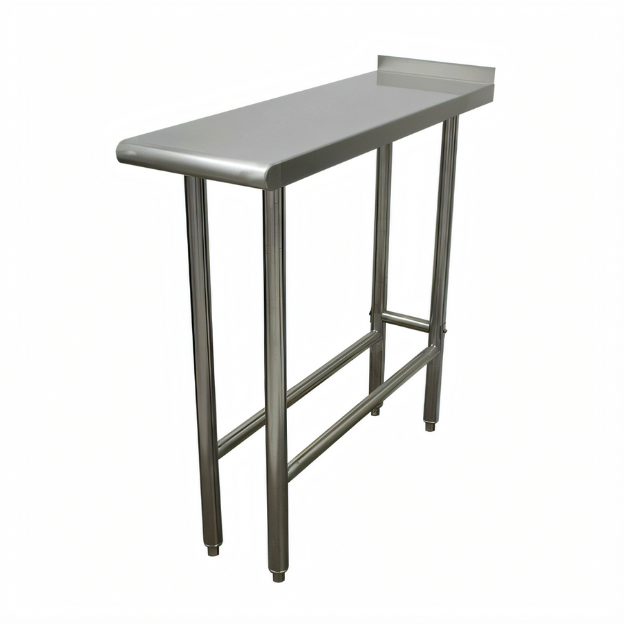 Product image #1 for Advance Tabco TFMS-123 12" x 36" 16-Gauge 304 Stainless Steel Open Base Equipment Filler Table