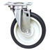 Thumbnail image #1 for Quantum Swivel Polyurethane Stainless Steel Plate Caster with Zerk Grease Fittings, 5-Inch x 1-1/4-Inch