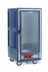 Thumbnail image #1 for Metro C5 3 Series Mobile 3/4 Height Heated Holding Cabinet with Blue Insulation Armour, Clear Polycarbonate Door, Fixed Wire Slides