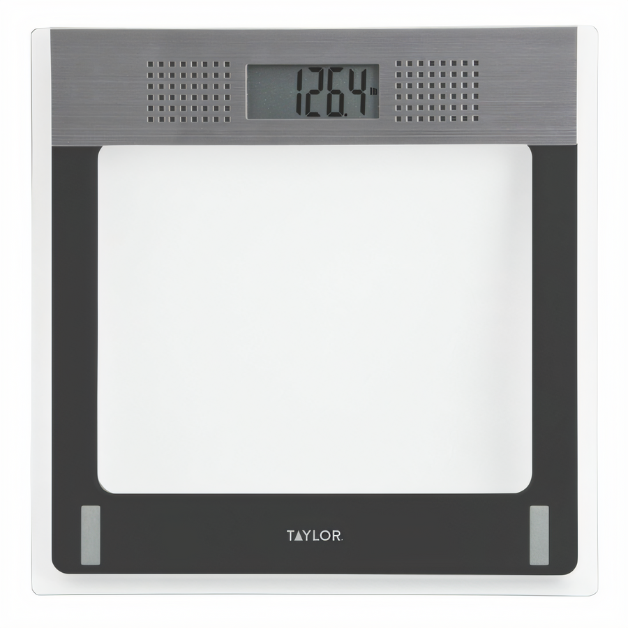 Product image #1 for Taylor Precision Digital Talking Bath Scale with Tempered Glass Platform, 400 lb Capacity
