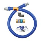 Thumbnail image #1 for Dormont Manufacturing Dormont Blue Hose 16125BPQR48 Moveable Gas Connector, 1-1/4-Inch I.D. x 48-Inch, Quick-Disconnect with Restraining Device